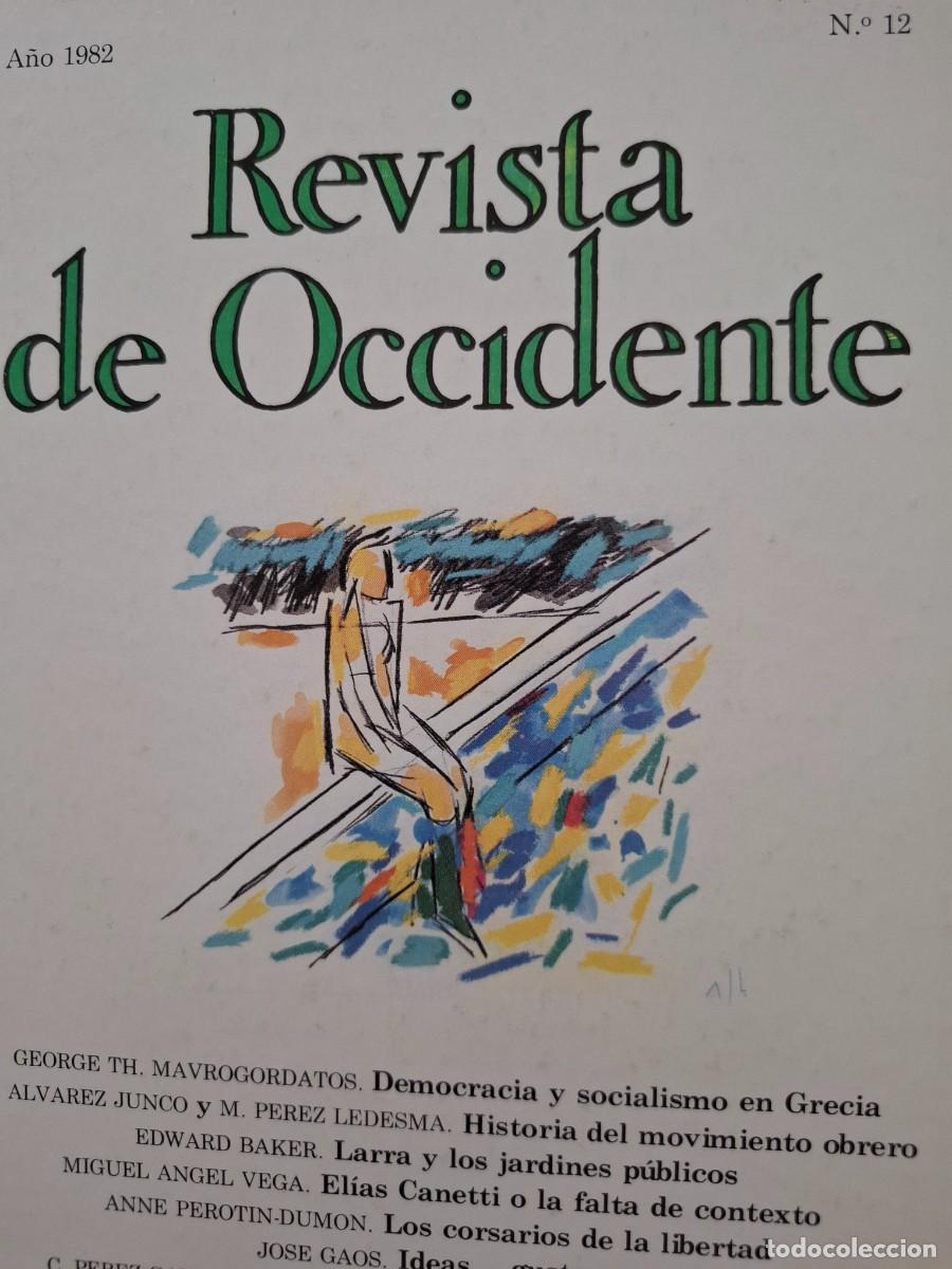 Coleccionismo de Revistas y Peri&oacute;dicos: revista de occidente n&ordm; 12 1982