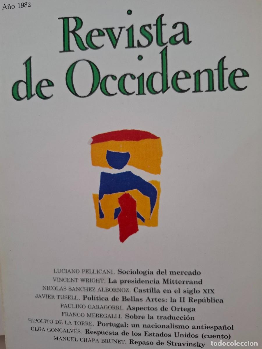 Collectionnisme de Revues et Journaux: revista de occidente n&ordm; 17 1982