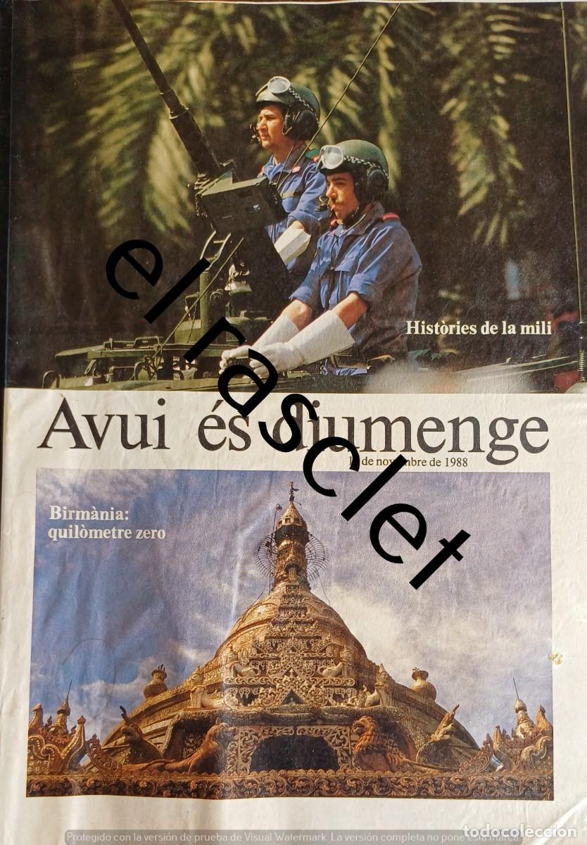 Collectionnisme de Revues et Journaux: SUPLEMENTO DIARIO AVUI 13 NOVIEMBRE 1988