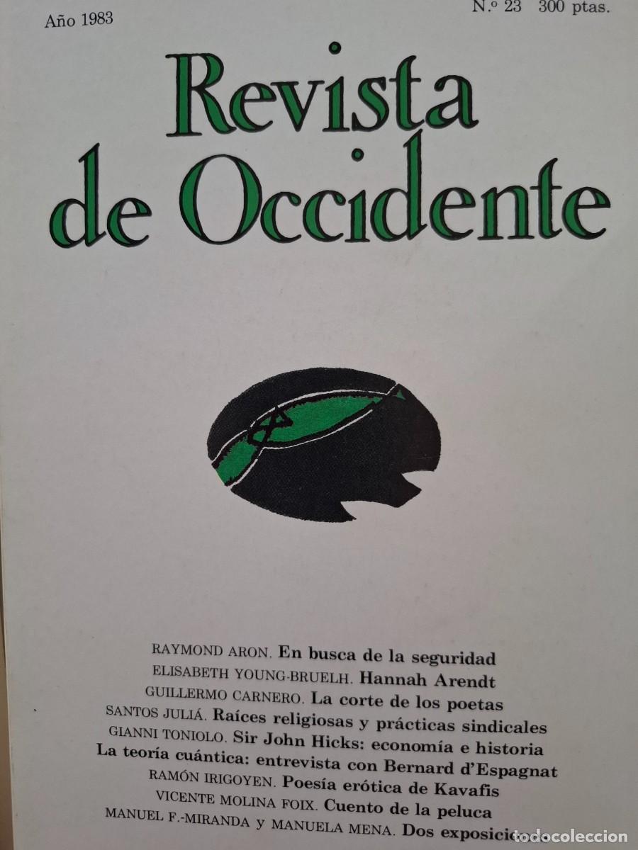 Collectionnisme de Revues et Journaux: revista de occidente 23 1983