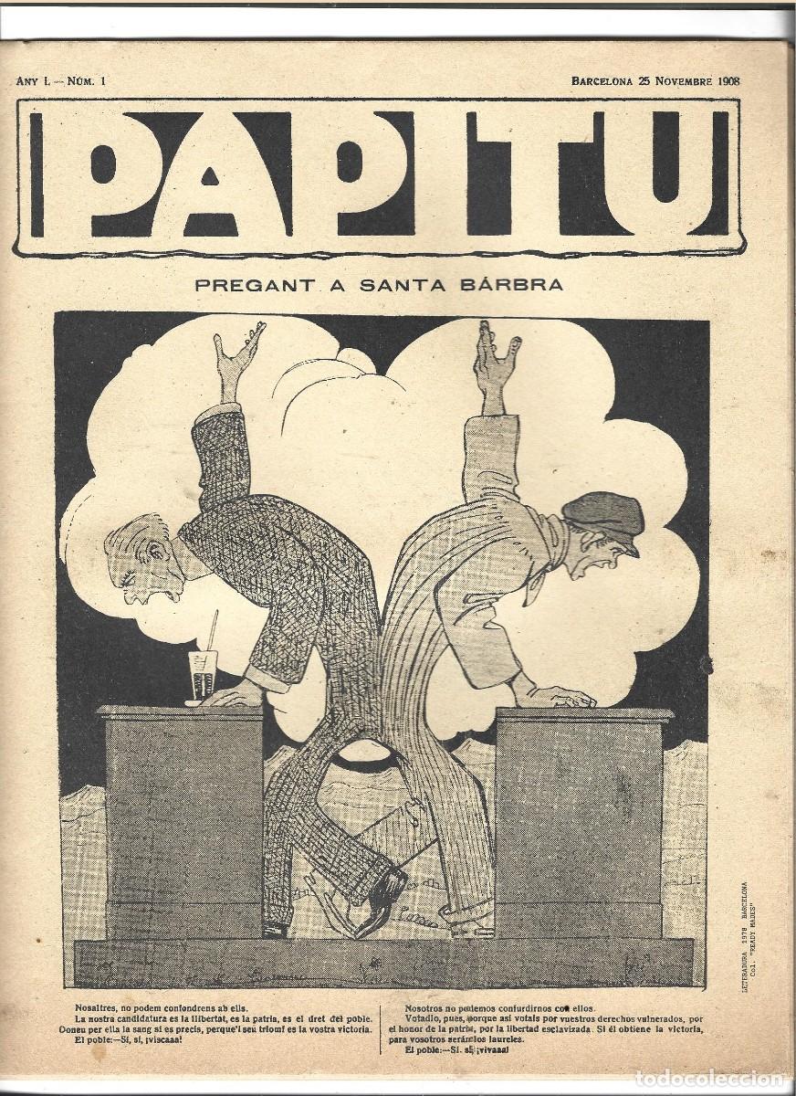 Coleccionismo de Revistas y Peri&oacute;dicos: REVISTA SATIRICA PAPITU LOTE DEL N&ordm; 1 DE 1908 AL 31, EDICION FACSIMIL DE 1978