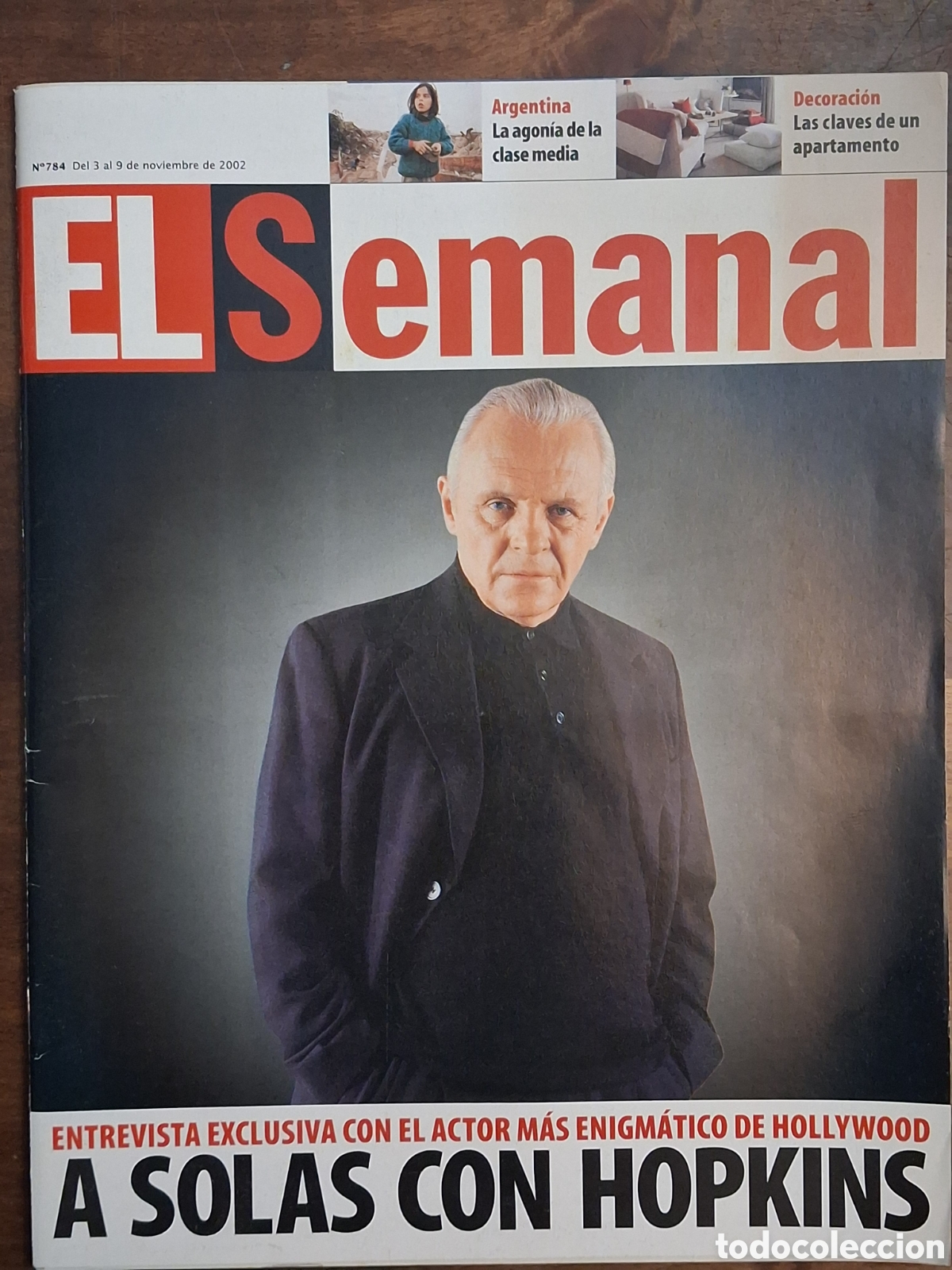 Coleccionismo de Revistas y Peri&oacute;dicos: El Semanal N&deg;784 A&ntilde;o 2002. Hopkins