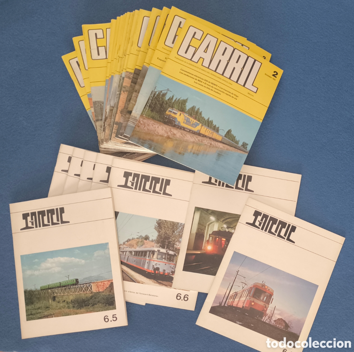 Coleccionismo de Revistas y Peri&oacute;dicos: FERROCARRIL TREN RENFE REVISTA CARRIL LOTE 27 A&Ntilde;O 1978 - 1990