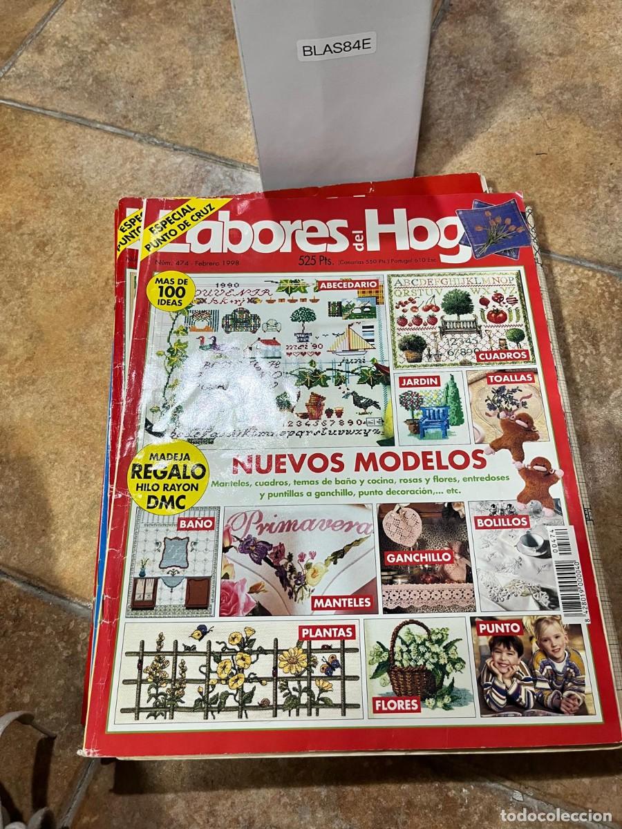 Coleccionismo de Revistas y Peri&oacute;dicos: BLAS84E &ndash; Labores del Hogar, n&ordm; 474, febrero 1998 &ndash; Labores del Hogar &ndash; Punto de cruz, flores y deco