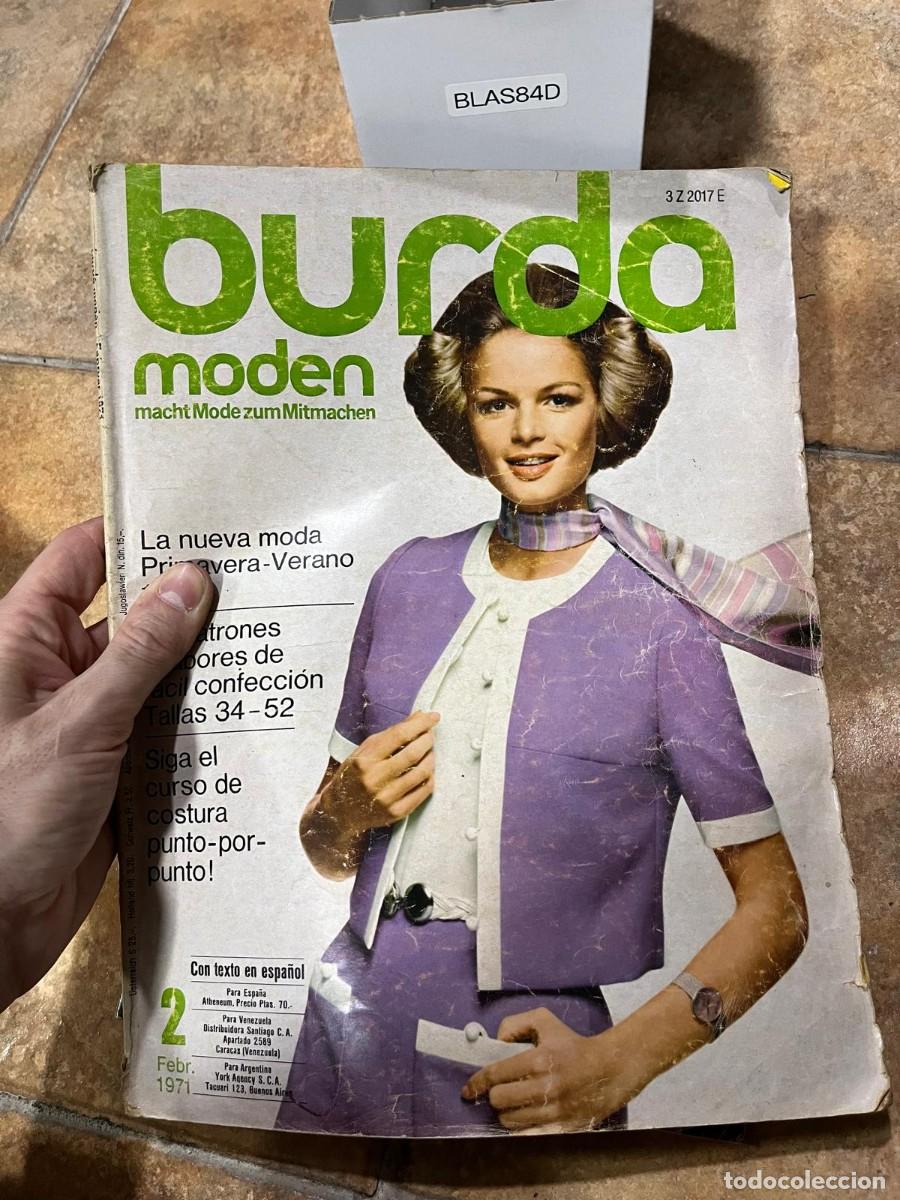 Sammeln von Zeitschriften und Zeitungen: BLAS84D | Burda Moden n&ordm; 2, febrero 1971 | Burda | Moda primavera-verano, patrones y curso de costur