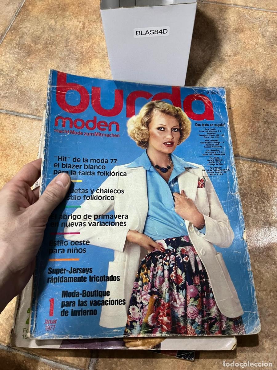 Coleccionismo de Revistas y Peri&oacute;dicos: BLAS84D | Burda Moden n&ordm; 1, enero 1977 | Burda | Moda femenina, blazers, faldas folkl&oacute;ricas y punto.