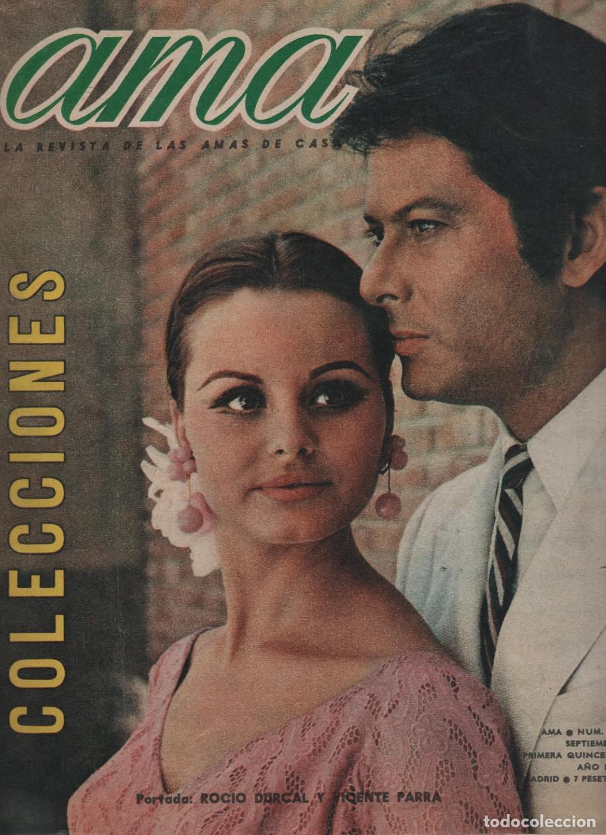 Coleccionismo de Revistas y Peri&oacute;dicos: ROCIO DURCAL Y VICENTE PARRA-ANA BELEN PRIMEROS PASOS EN EL TEATRO - ESPECIAL MODA - AMA SEPT. 1966