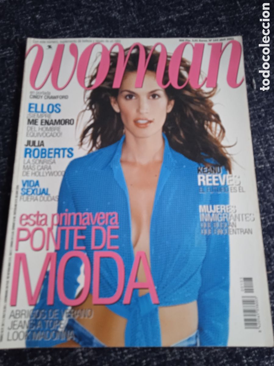 Coleccionismo de Revistas y Peri&oacute;dicos: REVISTA WOMAN N&ordm; 103 ABRIL 2001 - CINDY CRAWFORD, KEANU REEVES, JULIA ROBERTS