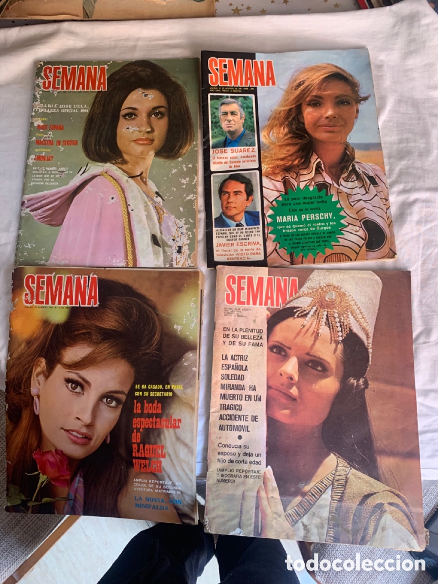 Collection Magazines and Newspapers: Lote de cuatro revistas antiguas SEMANA 1967 y 1971
