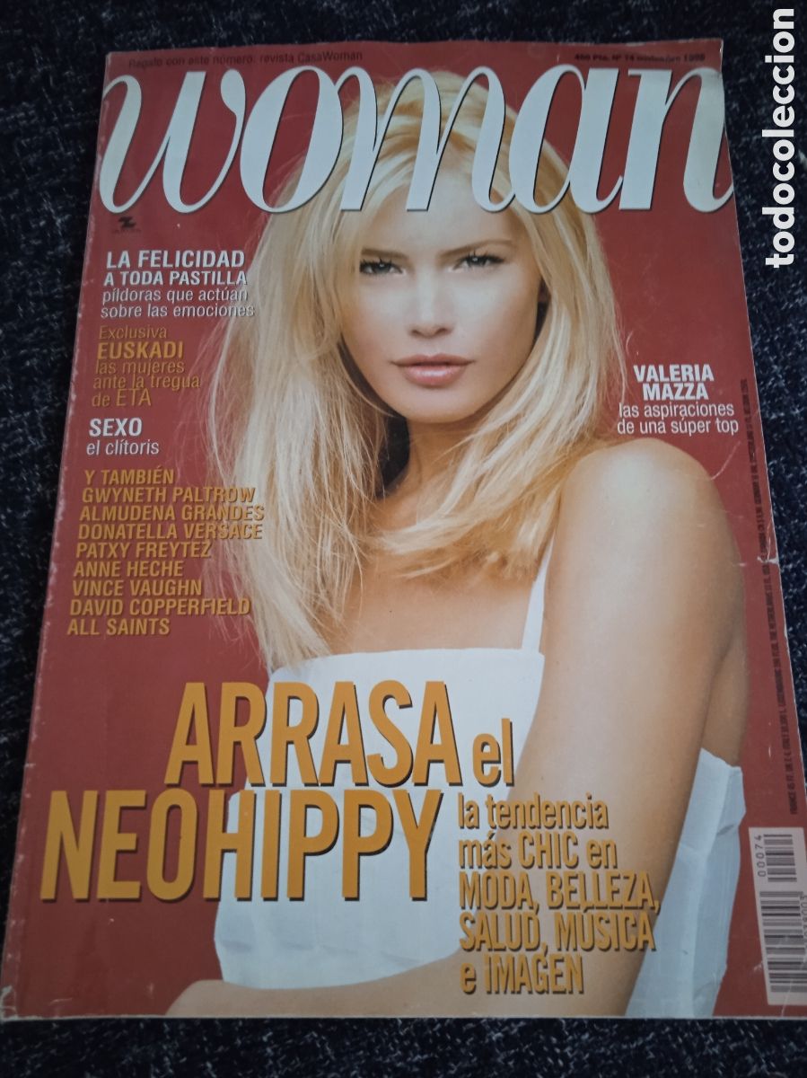 Collection Magazines and Newspapers: REVISTA WOMAN N&ordm; 74 NOVIEMBRE 1998 - VALERIA MAZZA