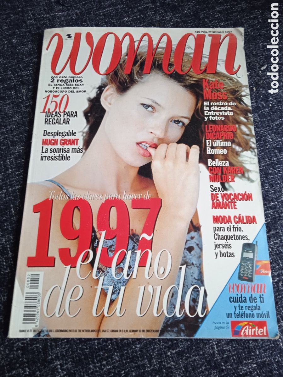 Coleccionismo de Revistas y Peri&oacute;dicos: REVISTA WOMAN N&ordm; 52 ENERO 1997 KATE MOSS, LEONARDO DICAPRIO