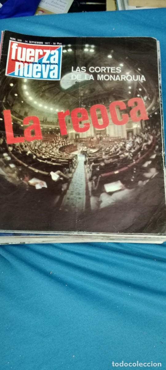 Coleccionismo de Revistas y Peri&oacute;dicos: Revista Politica Fuerza Nueva n&ordm; 559 24 septiembre del 1977 Las Cortes de monarquia LA REOCA E-ABU
