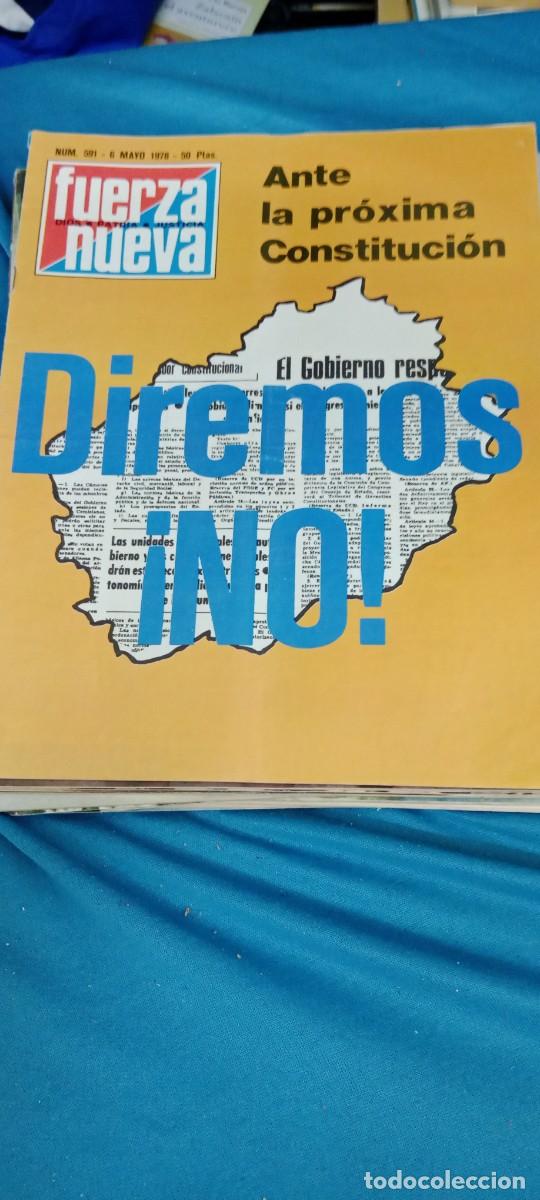 Coleccionismo de Revistas y Peri&oacute;dicos: FUERZA NUEVA. N&ordm; 591. DIREMOS NO!. / VICTOR MANUEL Y ANA BEL&Eacute;N. 6 MAYO 1978. E-ABU