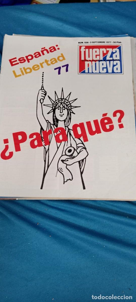 Coleccionismo de Revistas y Peri&oacute;dicos: REVISTA FUERZA NUEVA N&deg; 556: ESPA&Ntilde;A LIBERTAD 77, &iquest;PARA QU&Eacute;? (3 SEPTIEMBRE 1977) E-ABU