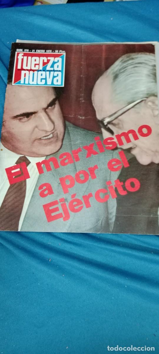 Coleccionismo de Revistas y Peri&oacute;dicos: Revista FUERZA NUEVA N 576 , 21 de enero 1978 EL MARXISMO A POR EL EJ&Eacute;RCITO. E-ABU