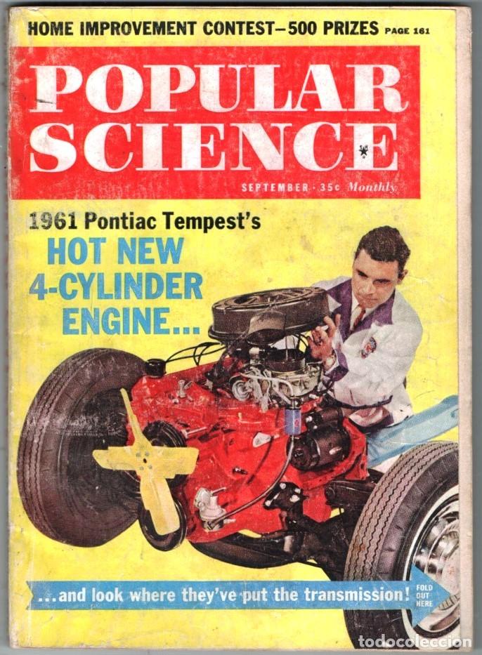 Coleccionismo de Revistas y Peri&oacute;dicos: 1960 SETIEMBRE POPULAR SCIENCE 1961 PONTIAC TEMPEST&acute;S - OLD STREAM TRACTORS NEVER DIE 282 P INGLES