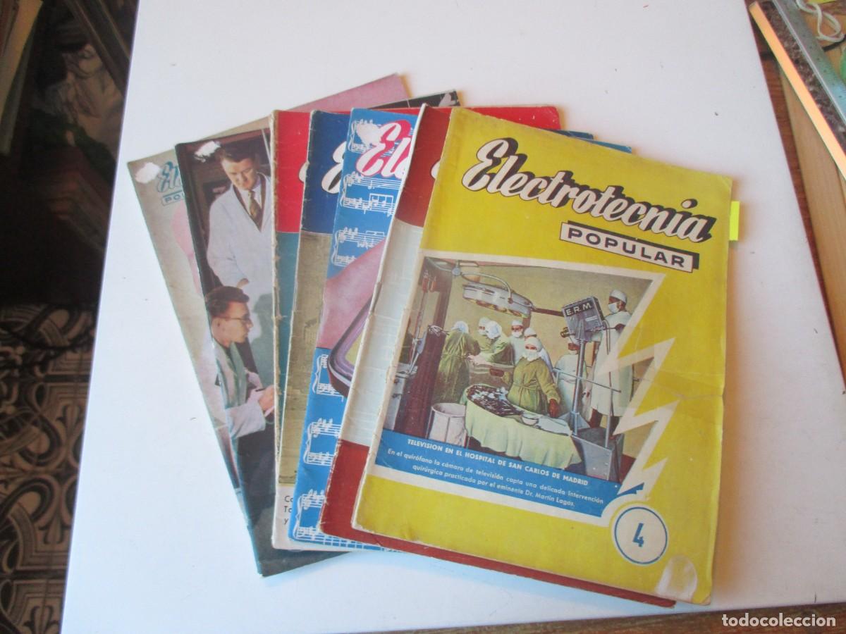 Coleccionismo de Revistas y Peri&oacute;dicos: Electrotecnia popular ( lote de 8 n&uacute;meros) W40624