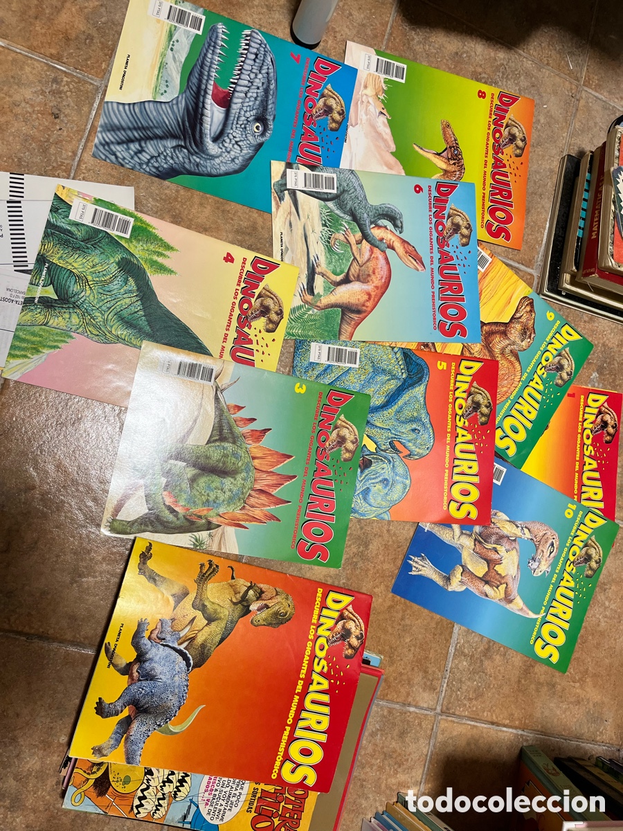 Coleccionismo de Revistas y Peri&oacute;dicos: Blas86A dinosaurios. P&oacute;ster gigante promocional con info de la colecci&oacute;n y portadas de fasc&iacute;culos