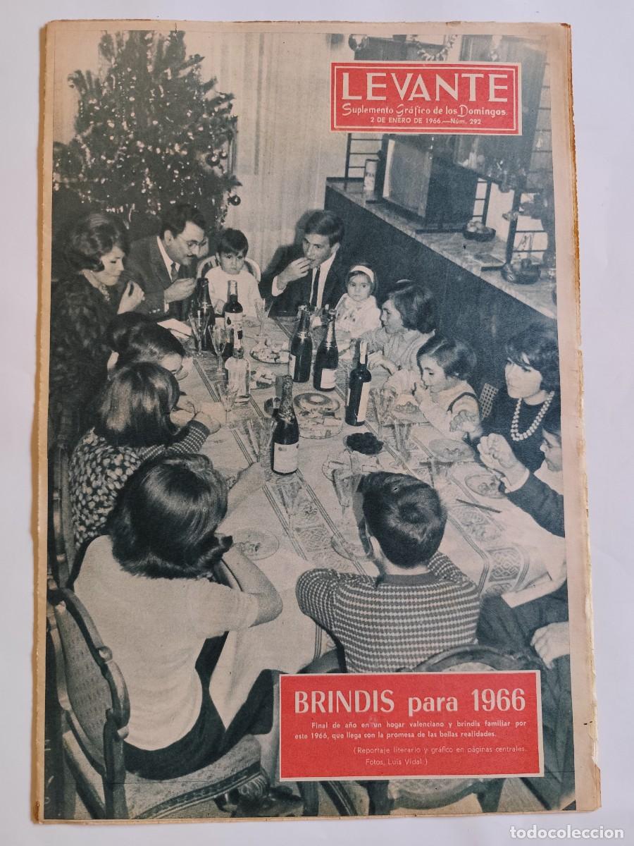 Coleccionismo de Revistas y Peri&oacute;dicos: REVISTA LEVANTE 1966 FIN DE A&Ntilde;O, DESCUBRIDOR DAMA DE ELCHE, ONDA, INSTITUCION VILLA TERESITA