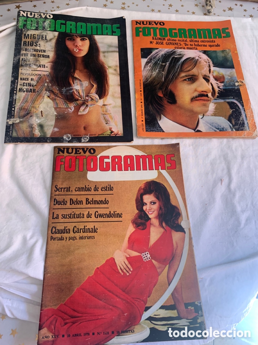 Coleccionismo de Revistas y Peri&oacute;dicos: Lote de tres revistas Nuevo Fotogramas 1970