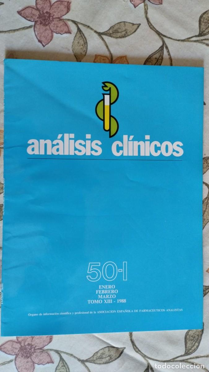 Sammeln von Zeitschriften und Zeitungen: REVISTA ANALISIS CLINICOS - 50-1 // enero, febrero, marzo 1988 tomo XIII