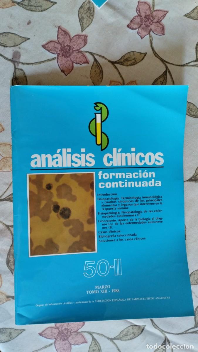Coleccionismo de Revistas y Peri&oacute;dicos: REVISTA ANALISIS CLINICOS - 50-II // marzo 1988 tomo XIII