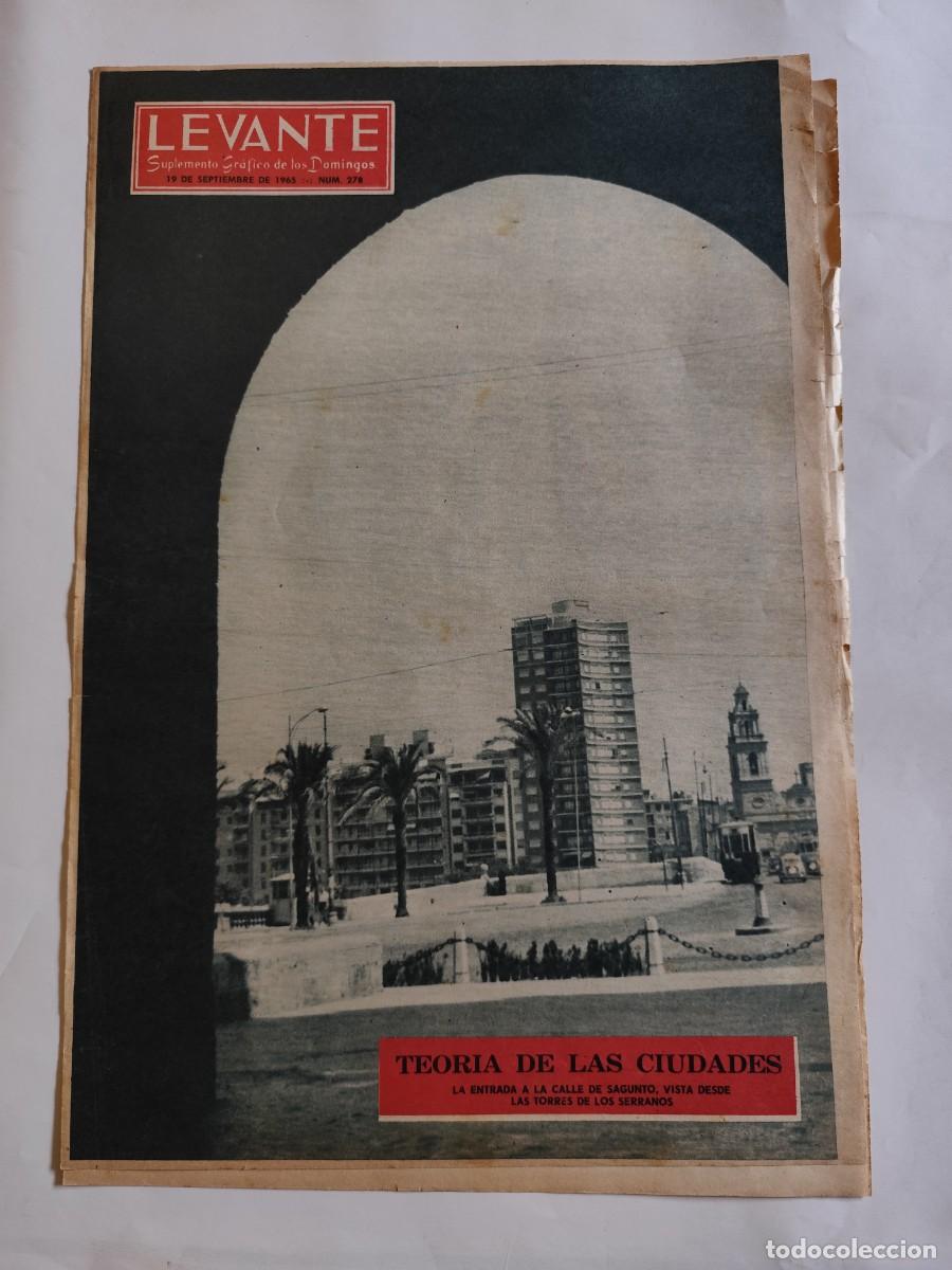 Coleccionismo de Revistas y Peri&oacute;dicos: REVISTA LEVANTE 1965 TEORIA DE LAS CIUDADES , CHULILLA, VALENCIANO PROPIETARIO CAMPING COSTA AZUL