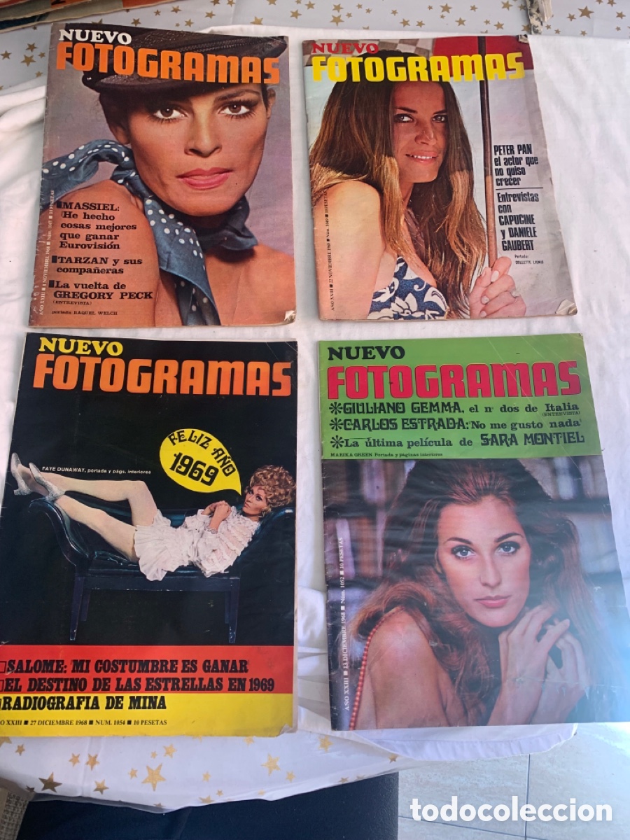 Coleccionismo de Revistas y Peri&oacute;dicos: Lote de cuatro revistas antiguas&rdquo; Nuevo Fotogramas&rdquo; 1968