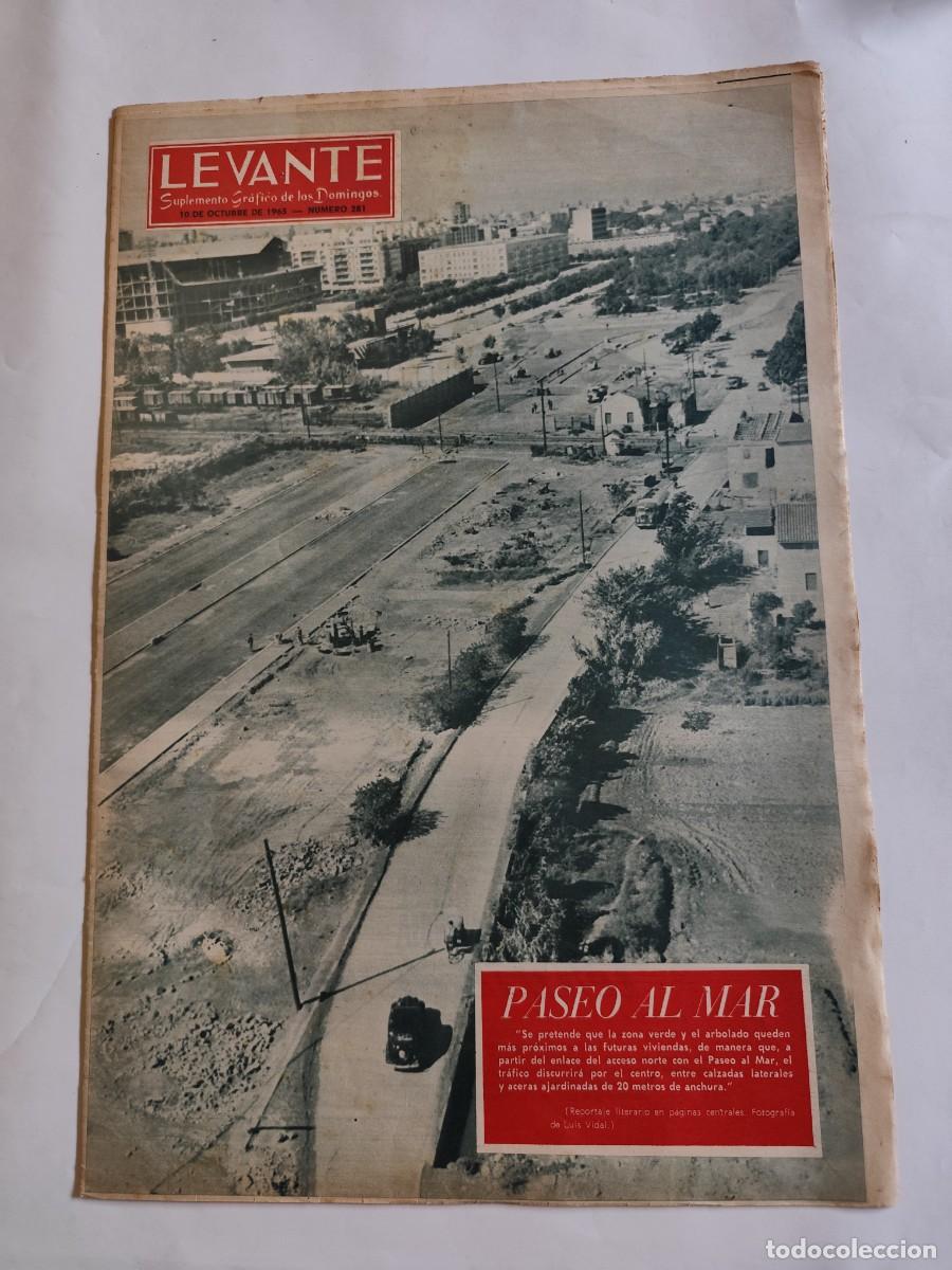 Coleccionismo de Revistas y Peri&oacute;dicos: REVISTA LEVANTE 1965 PASEO AL MAR, CONGRESO NACIONAL DE ARQUITECTURA REGIONAL, JAIME I, BENICASIM