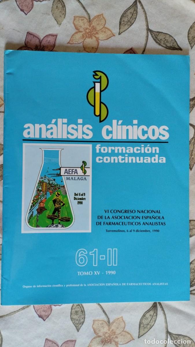 Coleccionismo de Revistas y Peri&oacute;dicos: REVISTA ANALISIS CLINICOS - 61-II // 1990 tomo XV