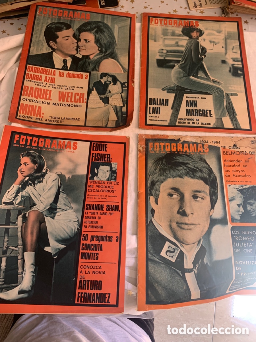Coleccionismo de Revistas y Peri&oacute;dicos: Lote de cuatro revistas antiguas Fotogramas 1967