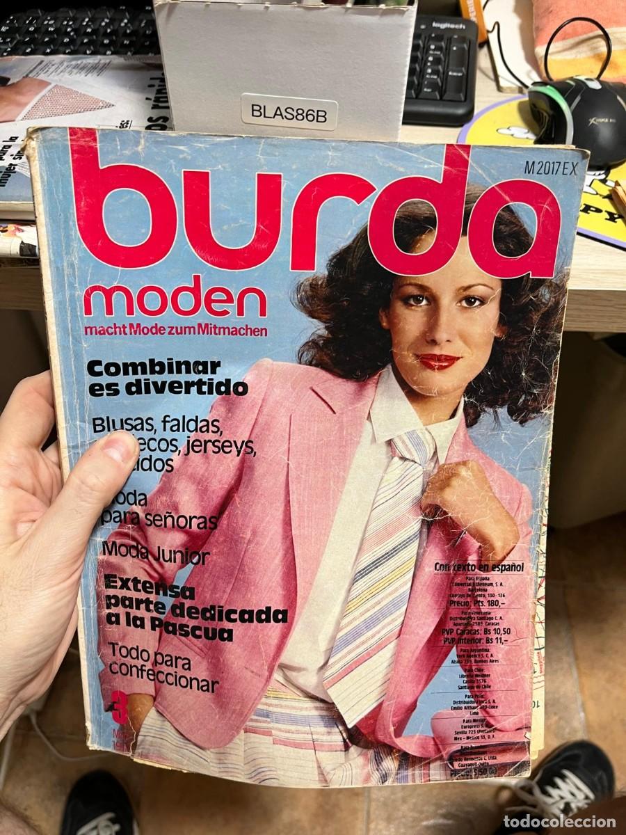 Sammeln von Zeitschriften und Zeitungen: BLAS86B &ndash; Burda Moden, marzo 1981 aprox. Edici&oacute;n en espa&ntilde;ol. Moda femenina y confecci&oacute;n, especial Pa