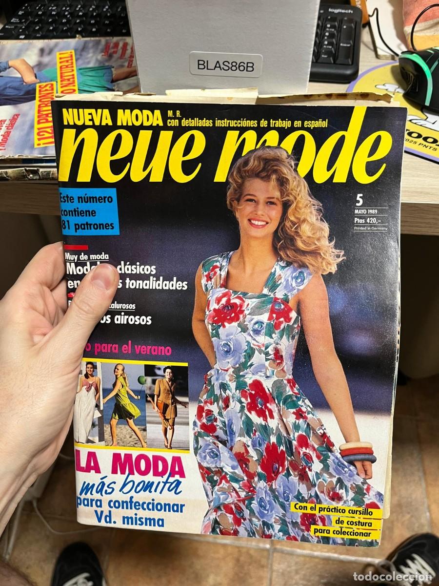 Sammeln von Zeitschriften und Zeitungen: BLAS86B &ndash; Nueva Moda / Neue Mode n&ordm; 5, mayo 1989. Moda primavera-verano y patrones.