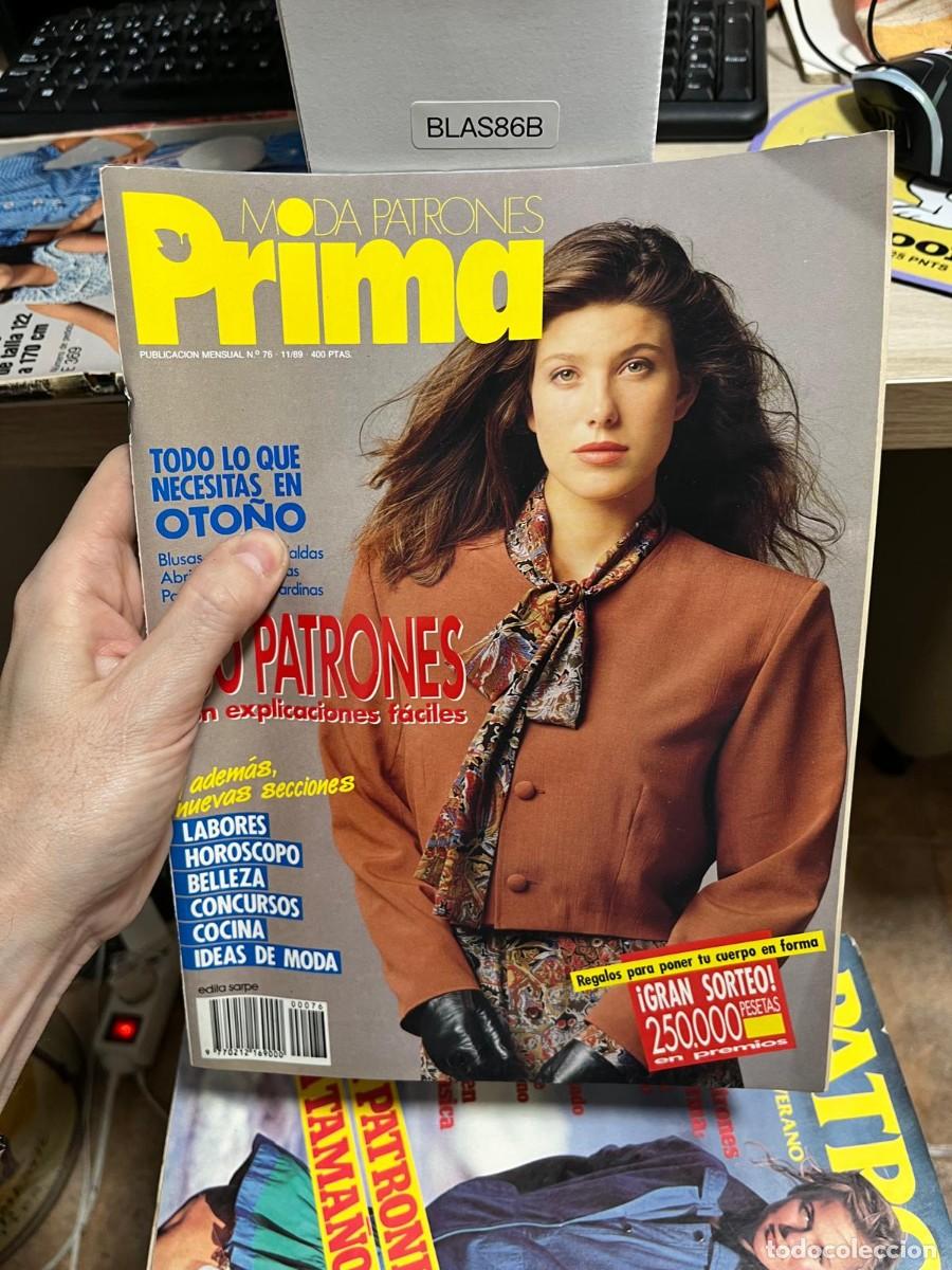 Sammeln von Zeitschriften und Zeitungen: BLAS86B &ndash; Prima Moda Patrones n&ordm; 76, noviembre 1989. Moda de oto&ntilde;o, 90 patrones.