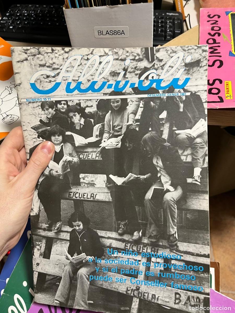 Coleccionismo de Revistas y Peri&oacute;dicos: BLAS86A &ndash; All-i-oli, n&uacute;ms. 10-11, diciembre 1980 - enero 1981. Revista pedag&oacute;gica valenciana.