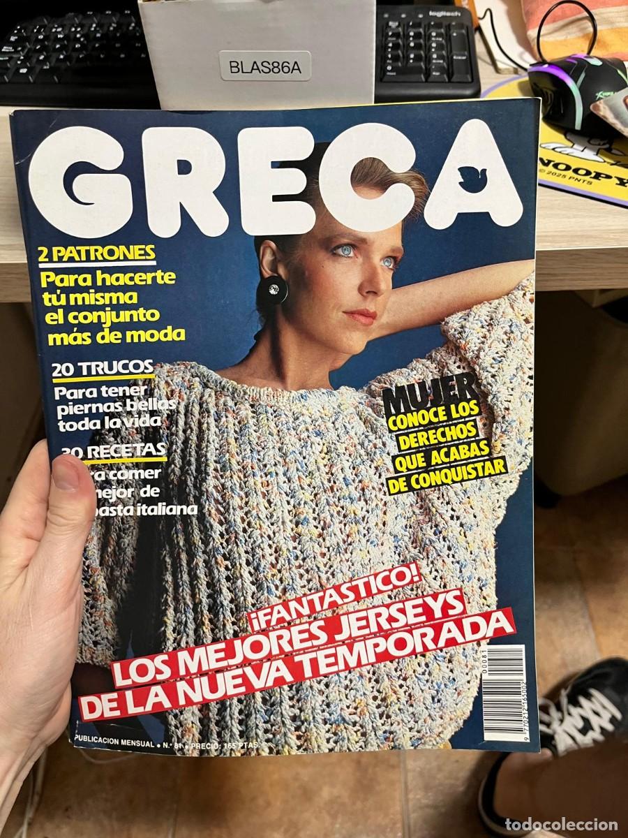 Coleccionismo de Revistas y Peri&oacute;dicos: BLAS86A &ndash; Greca, publicaci&oacute;n mensual, n&uacute;m. 8. Revista femenina y de labores.