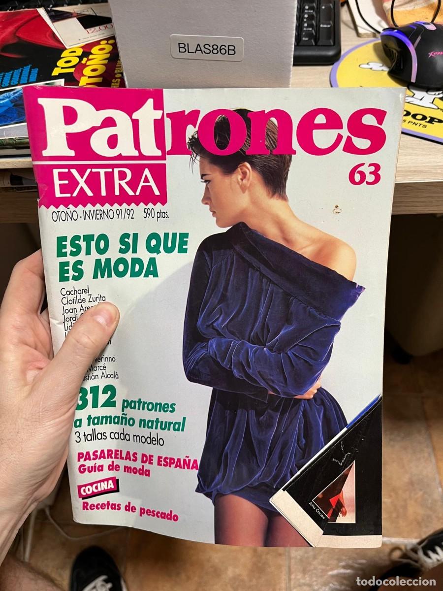 Coleccionismo de Revistas y Peri&oacute;dicos: BLAS86B &ndash; Patrones Extra, n&uacute;m. 63, oto&ntilde;o-invierno 1991/92. Revista de moda y costura.