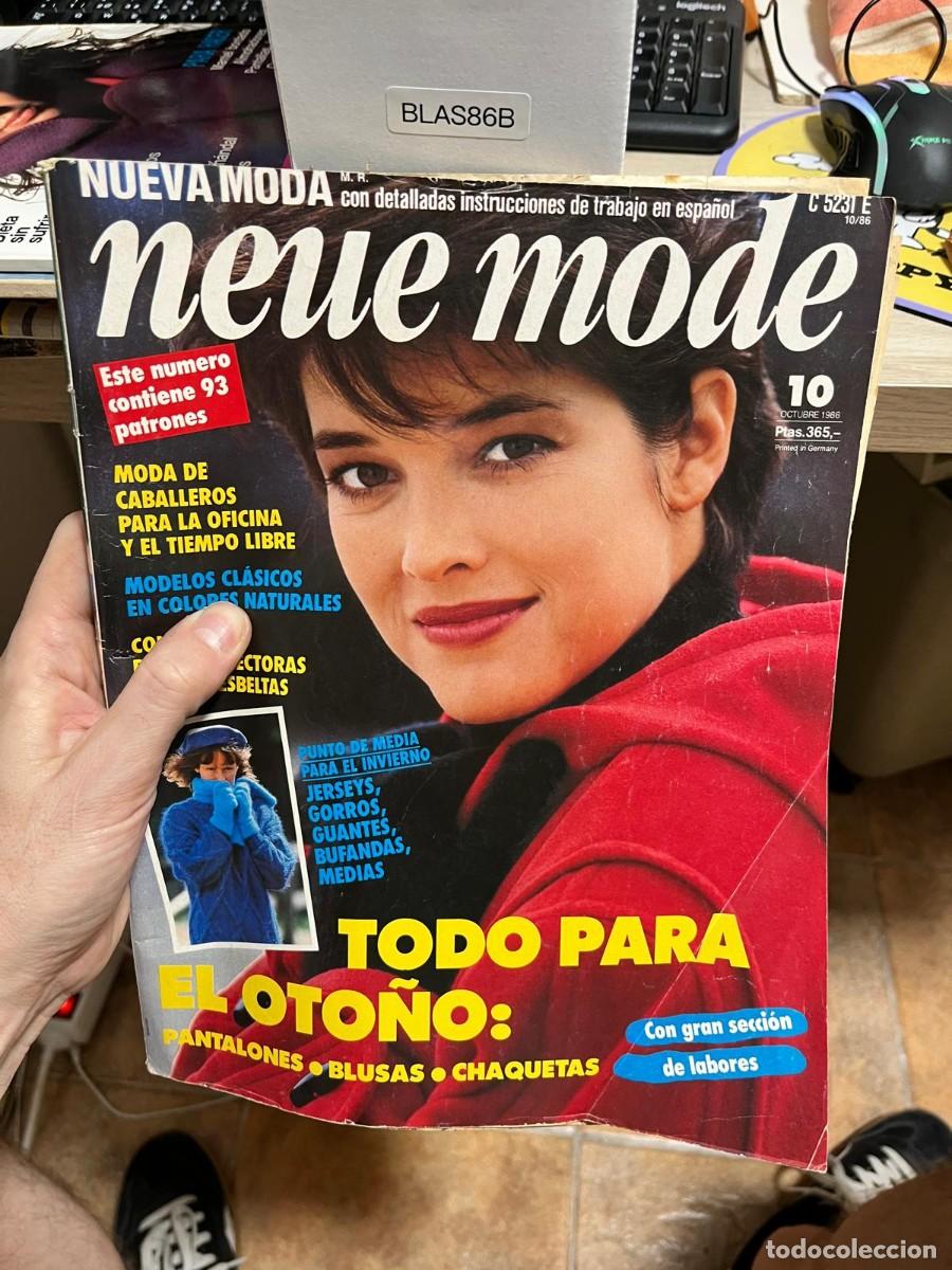Coleccionismo de Revistas y Peri&oacute;dicos: BLAS86B &ndash; Neue Mode, n&uacute;m. 10, octubre 1986. Revista de moda y patrones.