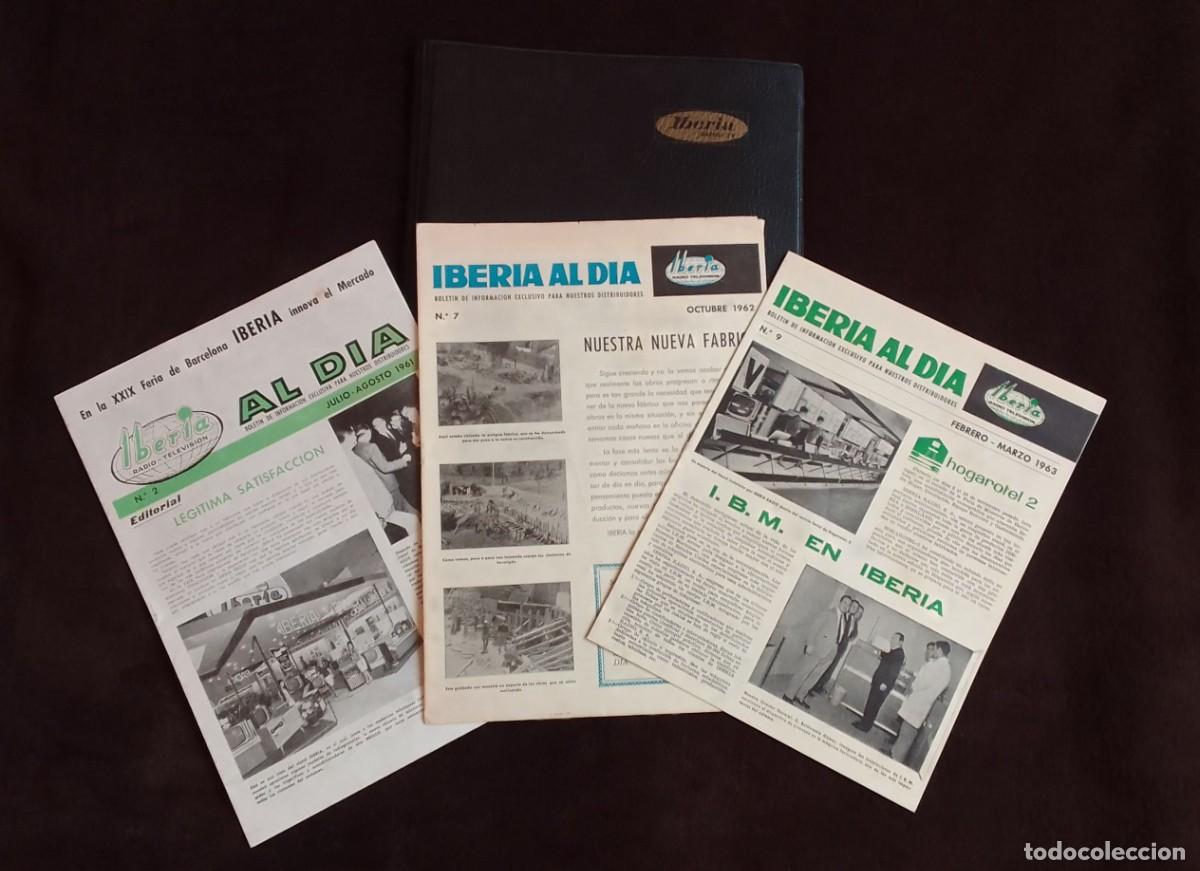 Coleccionismo de Revistas y Peri&oacute;dicos: LOTE CARPETA Y 3 REVISTAS IBERIA RADIO TELEVISION. A&Ntilde;O 1961, 1962 Y 1963.