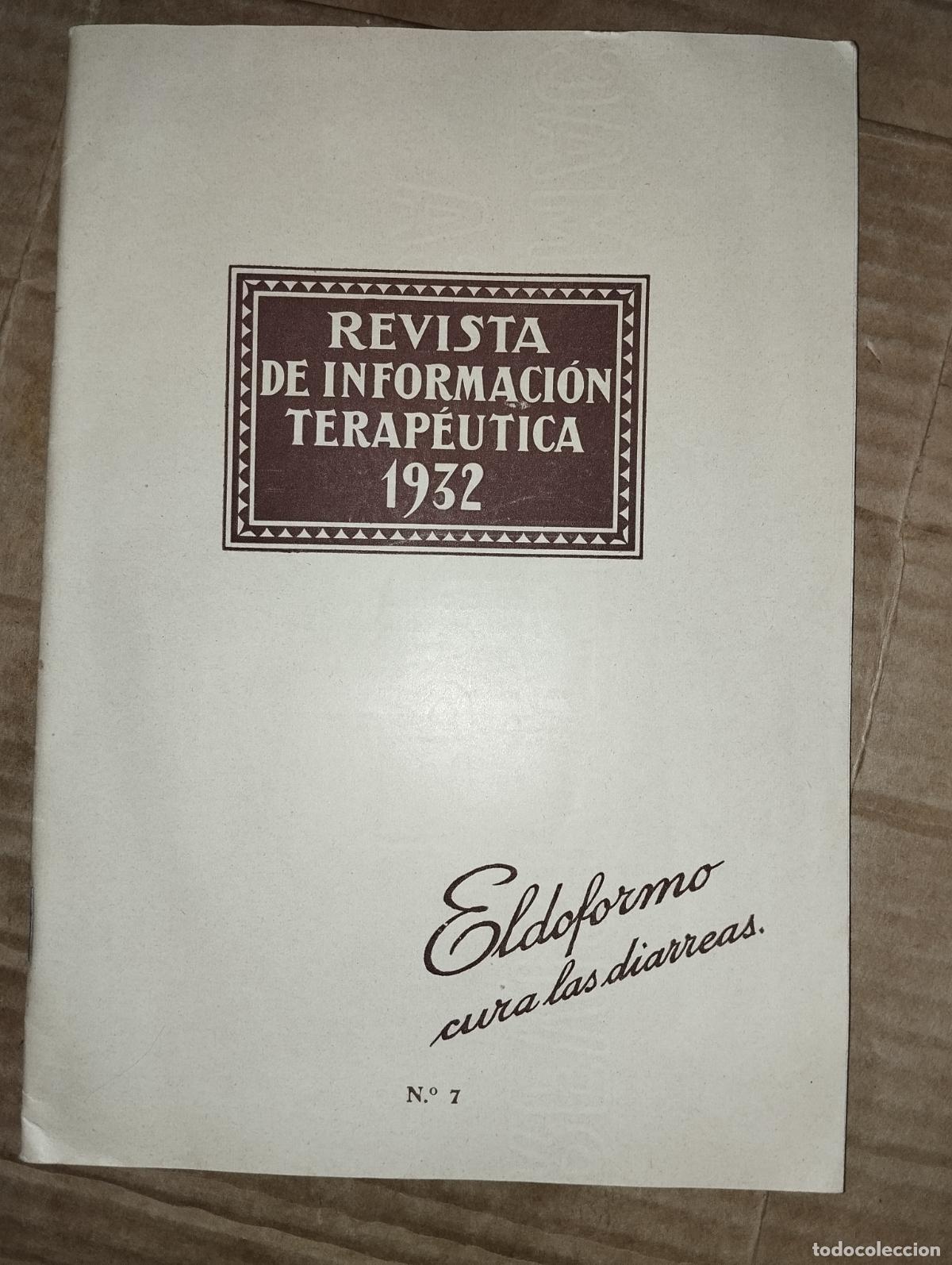 Collezionismo di Riviste e Giornali: Revista informaci&oacute;n terap&eacute;utica Bayer 1932 farmacia medicina