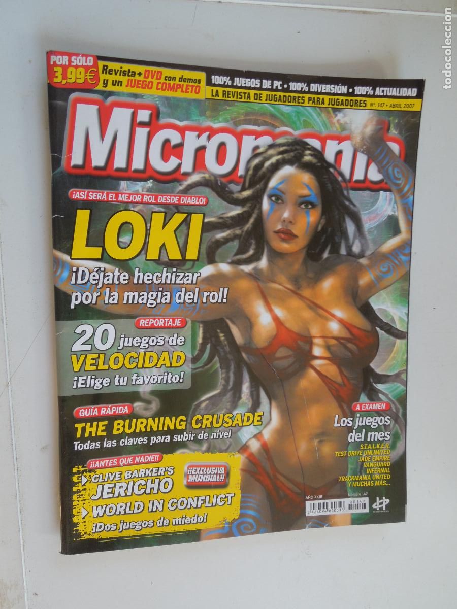 Coleccionismo de Revistas y Peri&oacute;dicos: MICROMANIA REVISTA N&ordm; 147- III EPOCA- ABRIL-2007 - LOKI