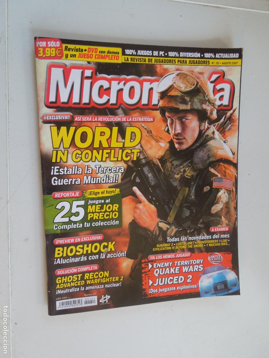 Coleccionismo de Revistas y Peri&oacute;dicos: MICROMANIA REVISTA N&ordm; 151- III EPOCA- AGOSTO -2007- WORLD IN CONFLICT