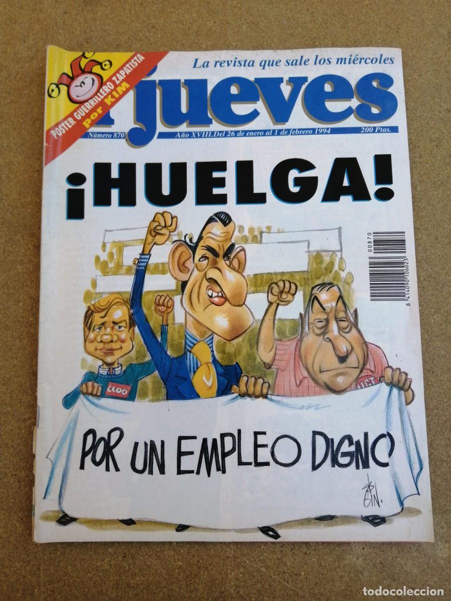 Coleccionismo de Revistas y Peri&oacute;dicos: EL JUEVES (NUMERO 870) HUELGA