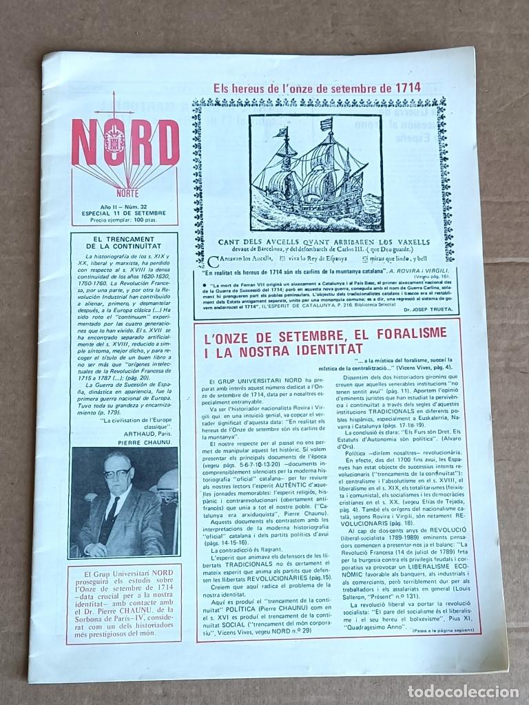 Coleccionismo de Revistas y Peri&oacute;dicos: NORD norte - Especial 11 de setembre - A&ntilde;o II num 32