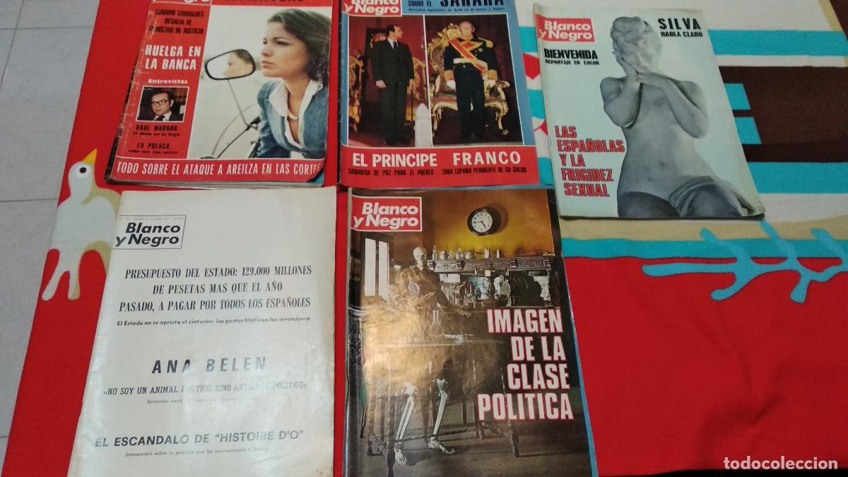 Coleccionismo de Revistas y Peri&oacute;dicos: LOTE 5 REVISTAS BLANCO Y NGRO 1975