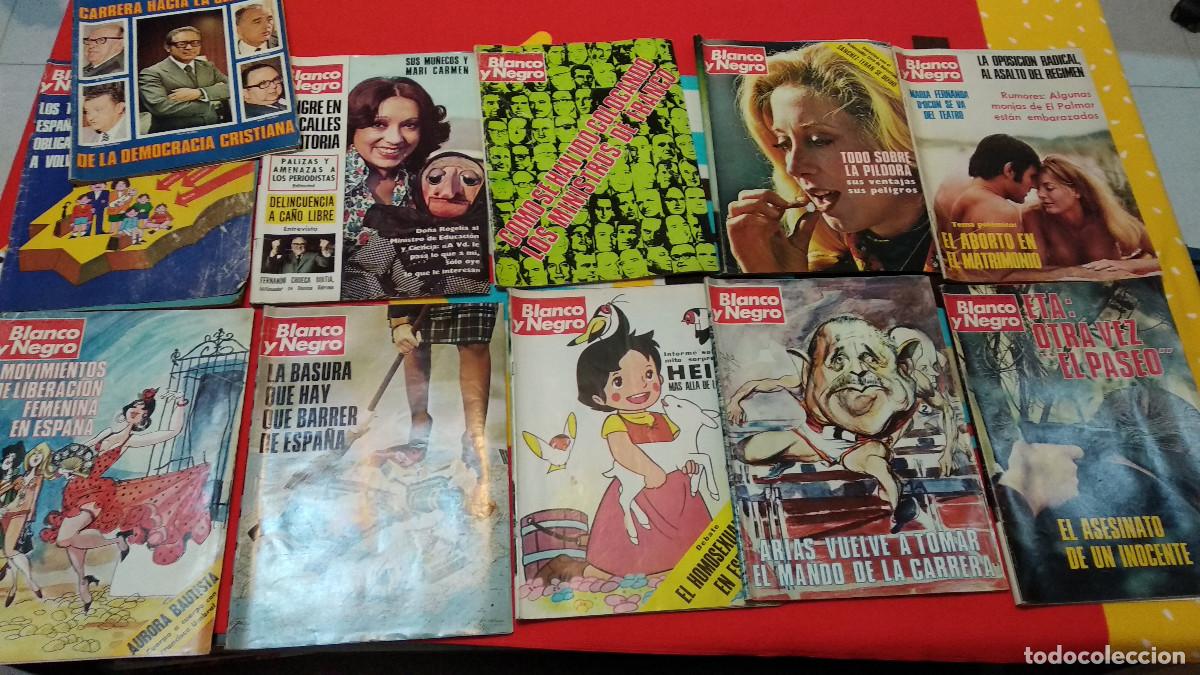 Coleccionismo de Revistas y Peri&oacute;dicos: LOTE 11 REVISTAS BLANCO Y NGRO 1976