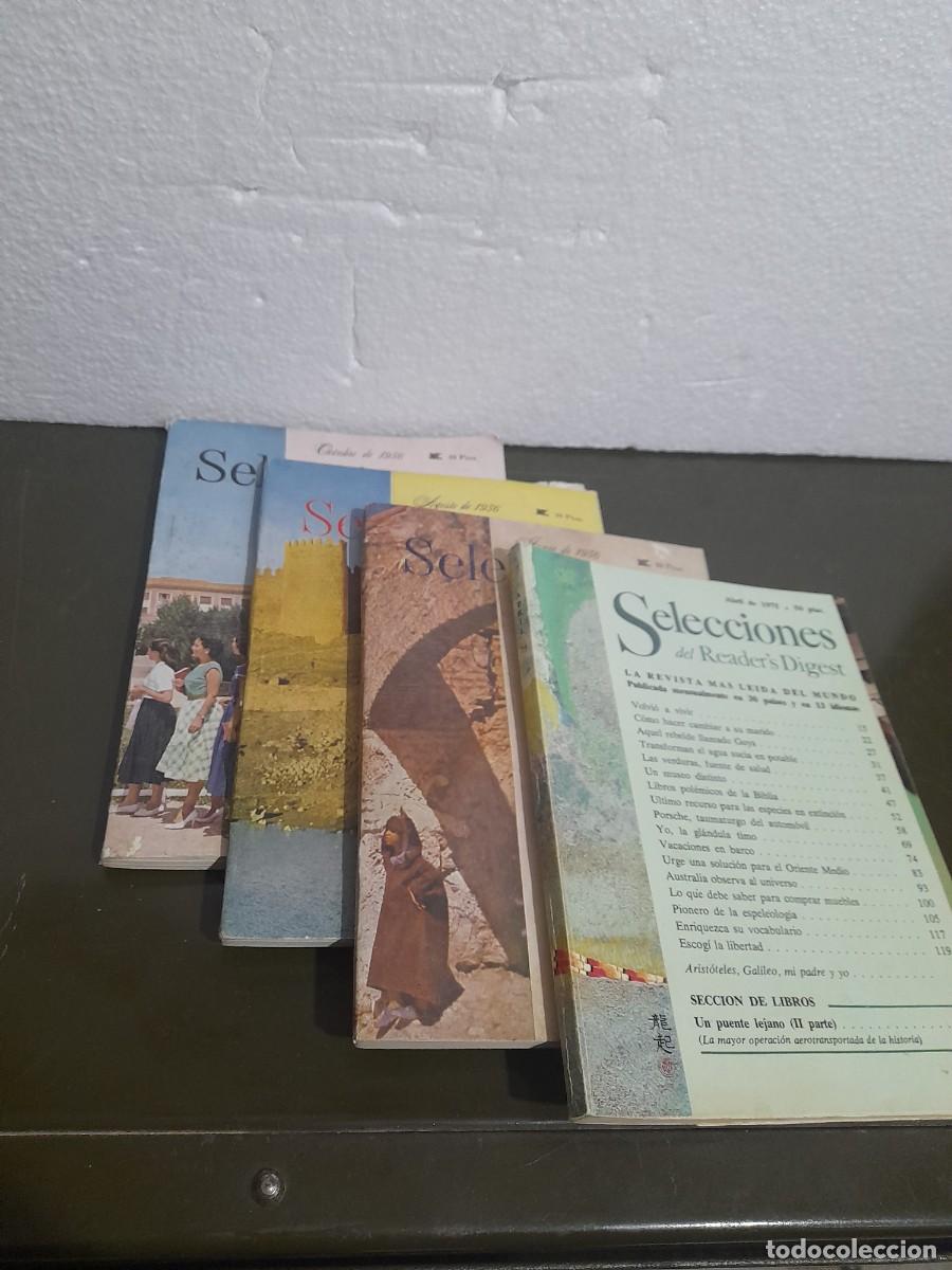 Coleccionismo de Revistas y Peri&oacute;dicos: LOTE DE 4 REVISTAS SELECCIONES READERS DIGEST JUNIO-AGOSTO Y OCTUBRE 1956 ABRIL 1975 ENCUADERNADAS