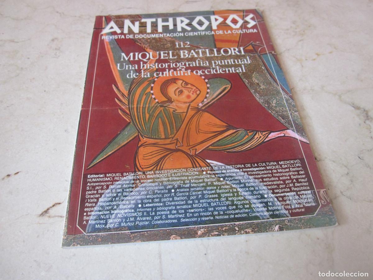 Coleccionismo de Revistas y Peri&oacute;dicos: REVISTA ANTHROPOS N&ordm;112 - 1999 - MIQUEL BATLLORI