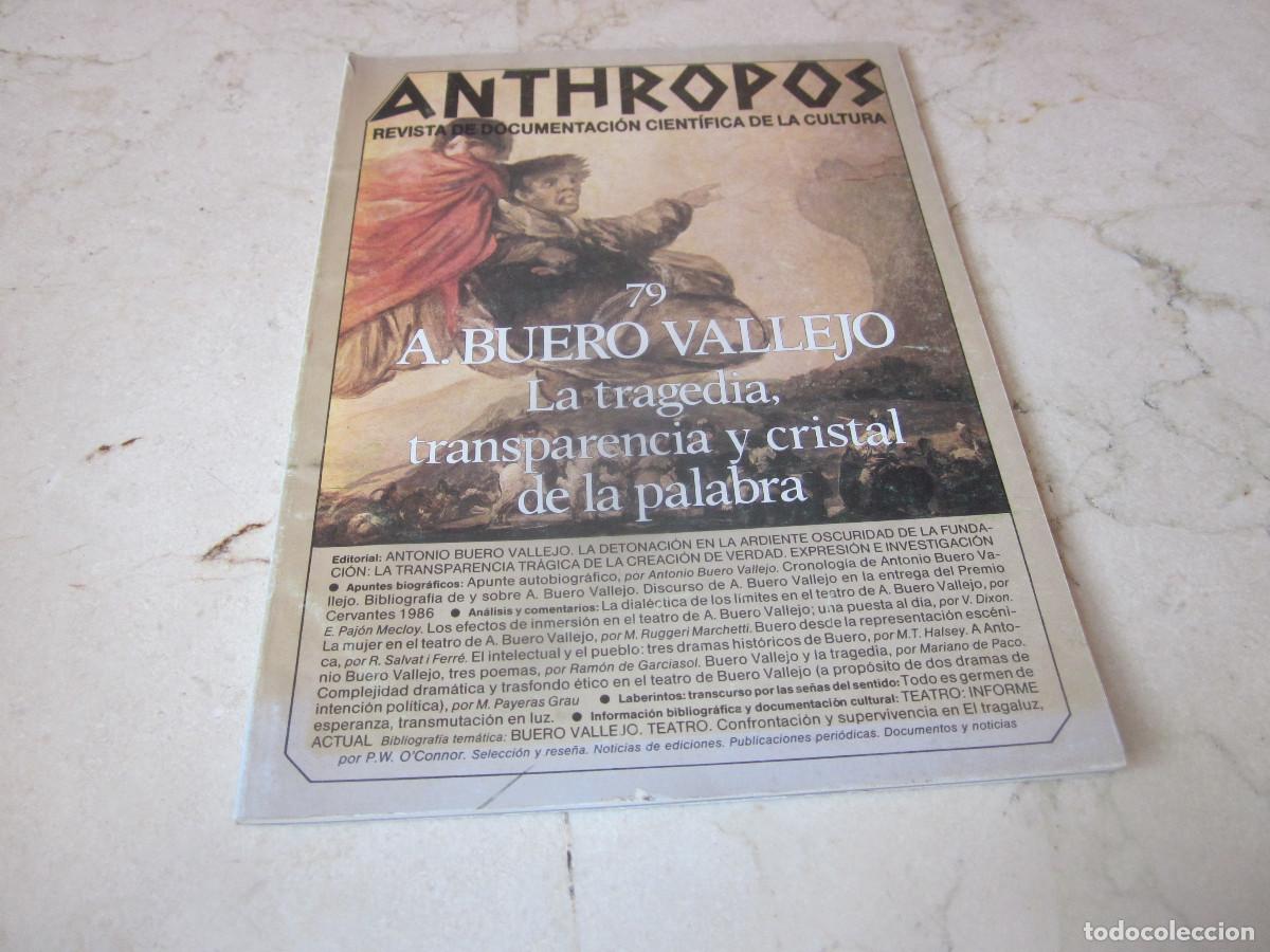 Coleccionismo de Revistas y Peri&oacute;dicos: REVISTA ANTHROPOS N&ordm; 79 - 1987 - A. BUERO VALLEJO