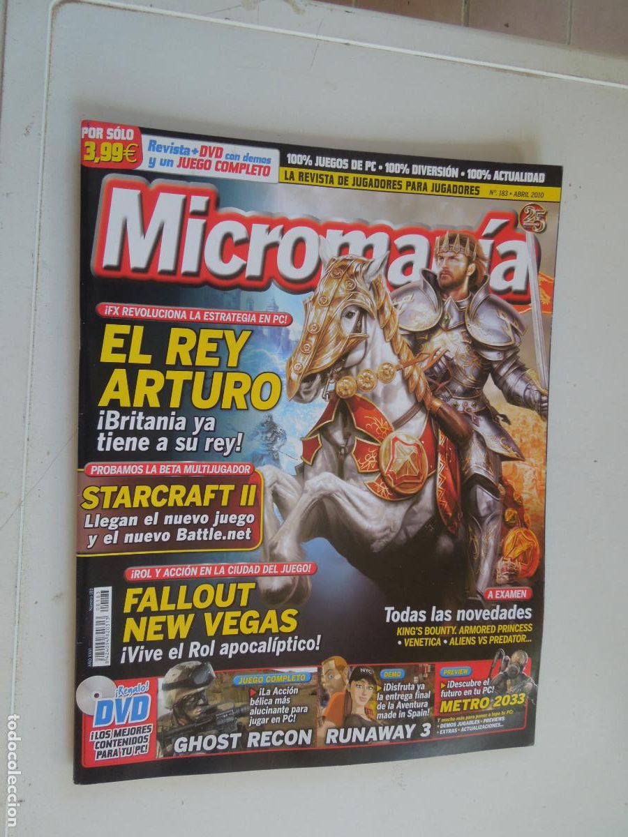 Coleccionismo de Revistas y Peri&oacute;dicos: MICROMANIA REVISTA N&ordm; 183- III EPOCA- ABRIL 2010- Tema de portada: Dedicado al juego de estrategia
